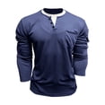 thumbnail image 6 of Kcolen Mens Big and Tall T Shirts Men Henley Tee Tops Pullovers Solid Color Trendy Summer Beach Tops Summer Casual Vacation Basic Tee for Men, 6 of 8