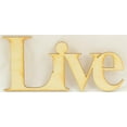 thumbnail image 3 of 1 Pc, 6.25" X 3.25" Print & Unfinished Welded Word Live For Home & Events Decor, 3 of 4