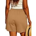 thumbnail image 2 of Gleelist Women's Plus Size Shorts Drawstring Comfy Elastic Waist Shorts Wide Leg Summer Short With Pockets XL-5XL, 2 of 8