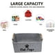 thumbnail image 5 of Caja de almacenamiento de juguetes para mascotas de fieltro, muy adecuada para guardar juguetes, accesorios y suministros para mascotas, gato, gris claro, 5 of 5