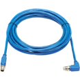 thumbnail image 3 of Tripp Lite M12 X-Code Cat6 1G UTP CMR-LP Ethernet Cable (Right-Angle M/M), IP68, PoE, Blue, 10 m (32.8 ft.), 3 of 6