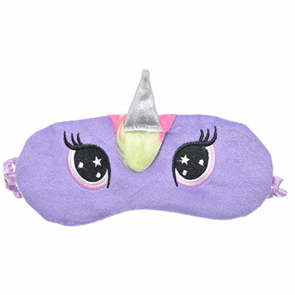 Unicorn Plush Women's Girls Fuzzy Sleep Mask One Size, Purple - Walmart.com