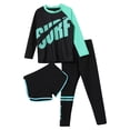 thumbnail image 3 of vastwit Unisex Kids Swimsuit Rash Guard Long Sleeve Shirts with Pants Bottoms Set Blue 2-3, 3 of 7