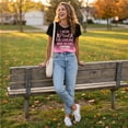 thumbnail image 5 of Urbanix Breast Cancer Shirts Women In Octobe We Wear Hummingbird Print Survivor T Shirts Funky Comfortable Short Sleeve Crew Neck Tees Watermelon Red L, 5 of 5