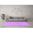 thumbnail image 3 of Ahgly Company Indoor Square Solid Purple Modern Area Rugs, 5' Square, 3 of 4