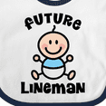 thumbnail image 4 of Inktastic Future Lineman in Training Baby Boys Baby Bib, 4 of 4