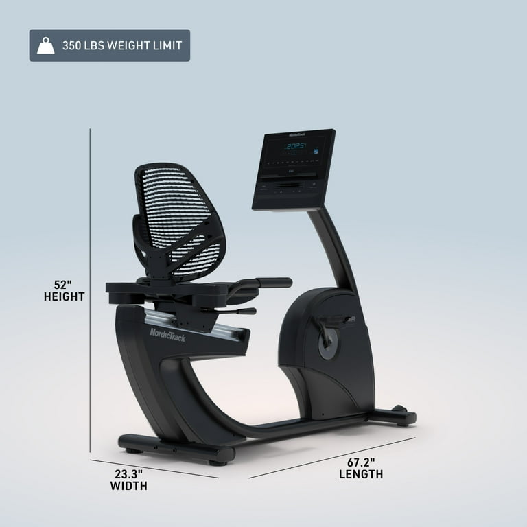 NordicTrack G LE Recumbent Smart Exercise Bike with 26 Resistance