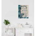 thumbnail image 3 of Mermaid Bathroom Decor Wall Art Beach Ocean Inspirational Quotes Wall Decor Canvas Prints Artwork Office Modern Home Decorations For Bathroom Girls Bedroom Living Room Framed 12"x16", 3 of 6