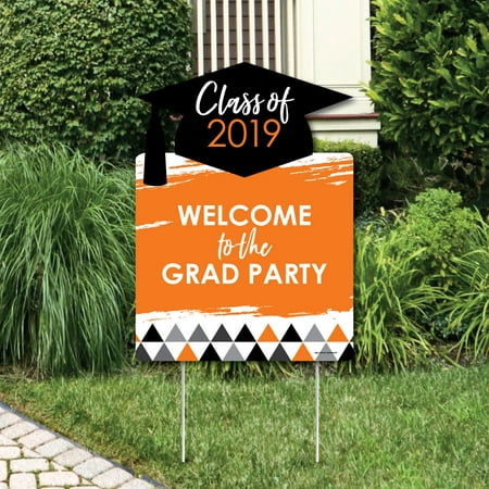 Orange Grad - Best is Yet to Come - Party Decorations - 2019 Graduation Party Welcome Yard