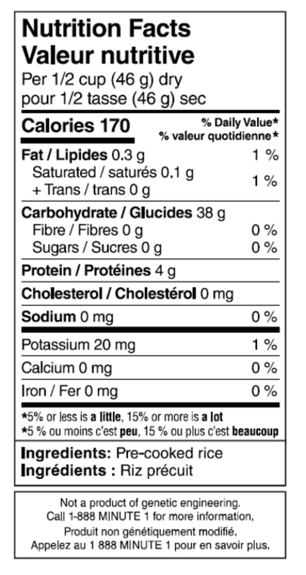Minute Rice riz blanc à grains, 1.4 kg 1,4 kg