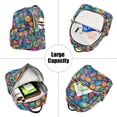 thumbnail image 5 of FORMRS Mini Backpack Purse for Women Quilted Travel Daypack Casual Shoulder Bag, Vibrant Art Leaves Pattern, 5 of 7