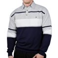 thumbnail image 6 of NEW! Classics by Palmland L/S Horizontal Stripes Banded Bottom Shirt - 3 Colors, 6 of 7