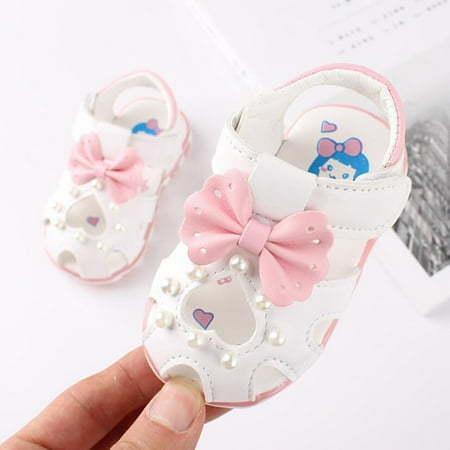 

YOHOME Toddler Infant Kids Baby Girls Flowers LED Luminous Shoes Sneakers