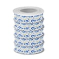 thumbnail image 2 of 5 Rolls Christmas Ribbon 1.5 inch Wide Decorative Ribbon for Gift Wrapping and Holiday Decorations Watercolor Blue Fish, 2 of 7