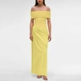 thumbnail image 2 of Vestido informal transparente de un solo hombro para mujer - Dos piezas, primavera/verano, S-L, 2 of 8