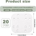 thumbnail image 2 of LSTORENICE 20Pcs Humidifier Replacement Filters for Levoit LV600S LV600HH OasisMist450S for Levoit Polyester Mineral Absorption Descaling Pads Accessories, 2 of 7