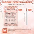 thumbnail image 2 of Set de juego para fiesta de cumpleaños Leinuosen Who Knows The Birthday Girl Best Card, 50 unidades con 10 lápices prepuntiagudos, 2 of 6