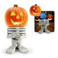 thumbnail image 3 of Boc Desktop Statue Fade-Resistant Smooth Edge Energy-saving Non-Glaring Eco-Friendly Enhance Atmosphere Resin Halloween Party LED Pum, 3 of 10
