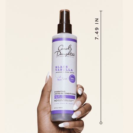 (2 pack) Carol's Daughter Black Vanilla Hydrating Leave In Conditioner, for Curly Hair, with Aloe, 8 fl oz