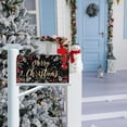 thumbnail image 3 of Merry Christmas Mailbox Cover Xmas Celebrating Ceremony Festival Winter Holiday Magnetic Mailbox Covers Decorative Xmas Mail Box Wraps Post Letter for Yard Garden Standard Size 18x21 Inch, 3 of 6