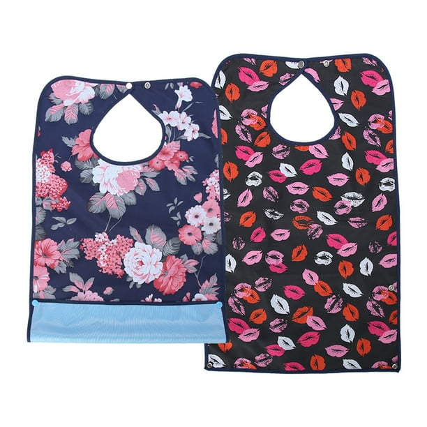 Babero impermeable, babero impermeable para la hora de comer para adultos, babero Protector de ropa, babero Protector de ropa, características de vanguardia