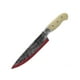 thumbnail image 2 of pstuiky Horripilantes accesorios de Halloween: cuchillo de fruta de plástico moldeado por soplado con sangre cuchillo de carnicero falso para bromas y fiestas de disfraces., 2 of 7