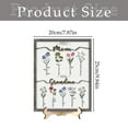 thumbnail image 3 of Gifts For Mom,Grandma,Birth Month Flower,Personalized Wood Plaque Wall Art Birthday Gifts Grandma Gifts(9.84 x 7.87 inches), 3 of 9