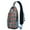 Red and Green, variant on Sling Backpack,Red Christmas Car Pattern Crossbody Bag with Water Bottle Holder,Waterproof Sling Bag for Men/Women with Chest Phone Holder for Hiking,Travel
