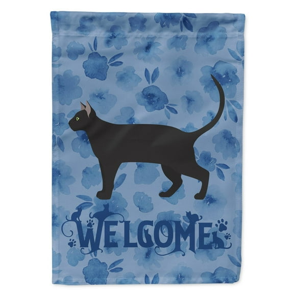 Carolines Treasures CK4943GF Pantherette Cat Welcome Flag Garden Size Small multicolor