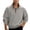 Light Gray, variant on Sweatshirts Men Heavyweight Plaid Quarter Zip Pullover Top Stand Collar Long Sleeve Loose for Business Casual Commute Army Green L
