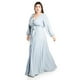 thumbnail image 2 of Vestido elegante de manga larga Roman Fashion /Tallas Extras, 2009 (Azul cielo) azul cielo 42, 2 of 6