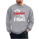 thumbnail image 2 of Amzcrzy Sudadera Para Hombre, Con Estampado De Corazones, Informal, De Manga Larga Y Cuello Redondo, Con Capucha, De Manga Larga Y Cuello Redondo, Color Gris, M, 2 of 6