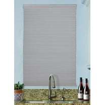 BlindsAvenue Cordless Top Down/Bottom Up Blackout Cellular Honeycomb Shade, 9/16" Single Cell, Gray Sheen, Size: 53.5" W x 48" H