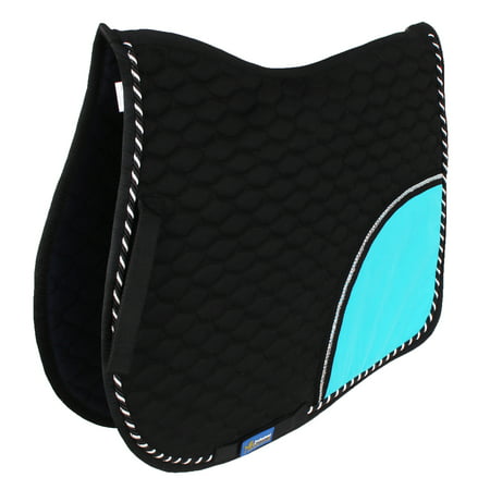 Horse All Purpose Show Cotton Quilted ENGLISH SADDLE PAD Trail Turquoise
