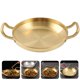 thumbnail image 3 of Sartén de acero inoxidable, sartén para barbacoa, olla caliente de Metal, olla de doble asa, utensilios de cocina de Metal HOMEMAXS 15992897-MX, 3 of 6