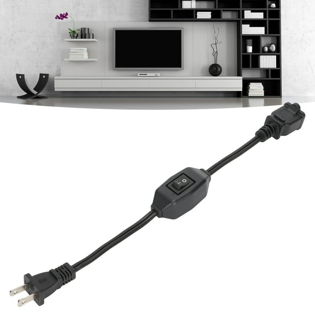 US Power Extension Cord with On Off Switch, Material, Practical, PVC Outer Quilt, Exquisite Workmanship, 16AWG, Pure Copper Conductor, 12Amp/125V, Nema 1-15P Male to