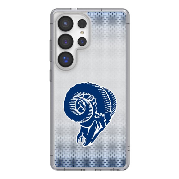 Los Angeles Rams Linen Logo Galaxy Clear Case