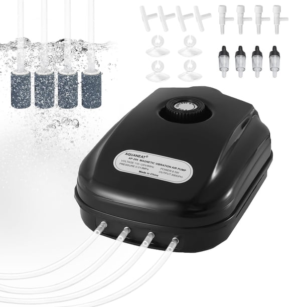 Bomba de aire para acuarios AQUANEAT 1135L/h para pecera de 757L con accesorios