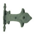 thumbnail image 5 of Renovators Supply Black Wrought Iron Strap Hinge 7 in Southern Charm Style Spear Tip Flush Mount Heavy Duty Strap Gate and Door Hinges w/Hardware Pack of 6, 5 of 8