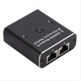 thumbnail image 2 of Conmutador de Red Gigabit Puerto de Red RJ45 2 en 1 Salida Cable de Red Compartido Divisor de Red Sin Enchufe Adaptador Ethernet, 2 of 5