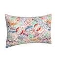 thumbnail image 2 of Bixox Passport Stamp Printed Pillow Protector,Super Soft Ideal for Home,Guests,Rentals - 20"x30", 2 of 8