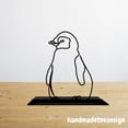 thumbnail image 3 of Handmadetneonsign Custom Penguin Line Art Acrylic Stand, Tabletop Decor, Penguin Metal Table Top Decor 72124, 3 of 5