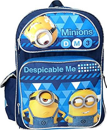 Boys 16" Blue School  Backpack-8182 Despicable Me 3-Minions-DM3 