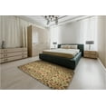 thumbnail image 4 of Ahgly Company Indoor Round Patterned Red Dirt Brown Area Rugs, 6' Round, 4 of 6
