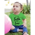 thumbnail image 2 of Let Faith Be Bigger Than Fear T-Shirt Infant -Smartprints Designs,  6 Months, 2 of 4