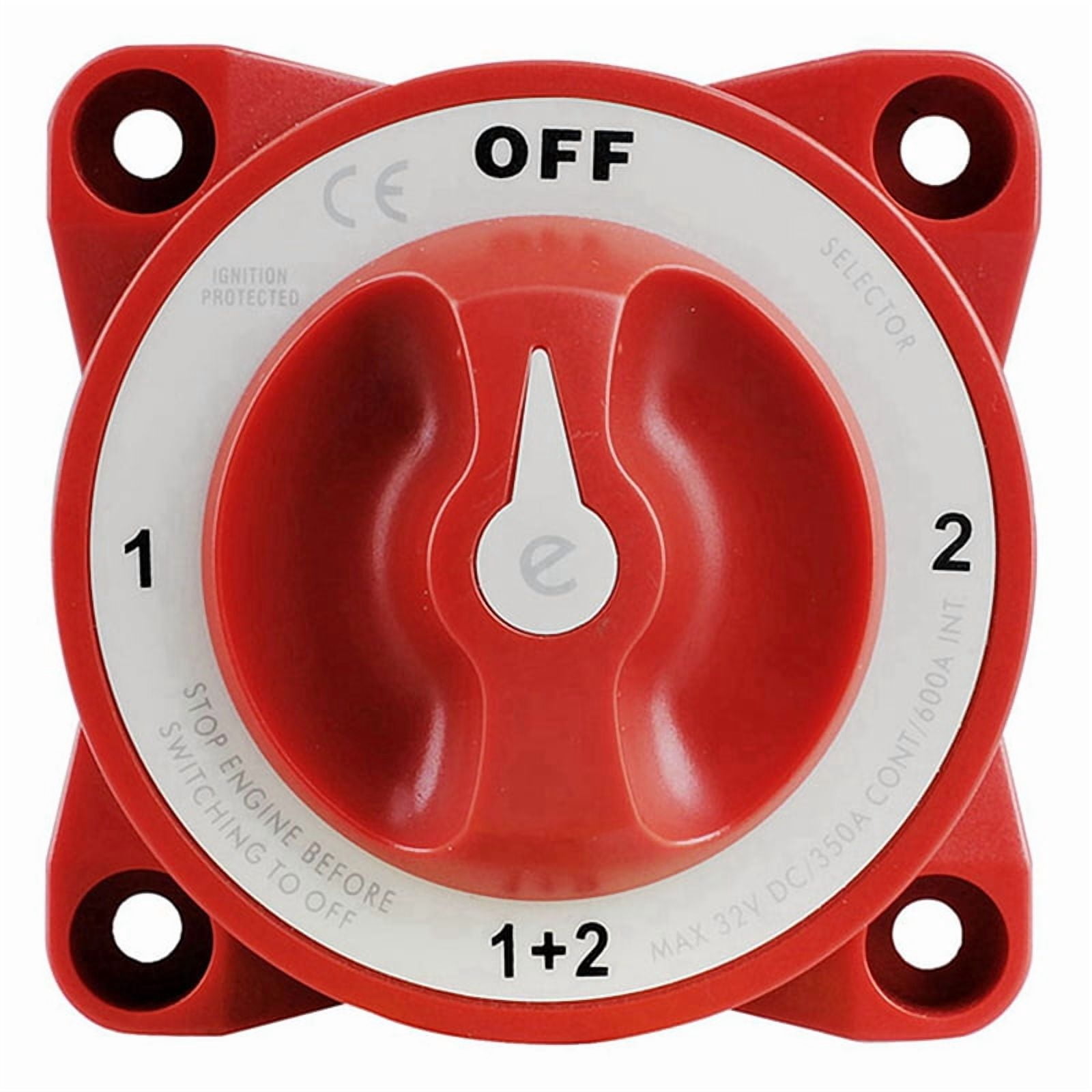 3X DC 32V 350A Battery Switch 4-Position  Marine Boat Battery  Switch Disconnect for Marine Boat