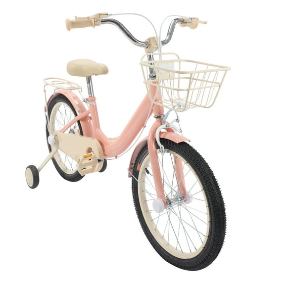 Girls Bike for Toddlers and Kids Ages 3-8 Years Old Kids Bike with Training Wheels & Basket