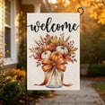 thumbnail image 5 of Zznnkj Fall Harvest Garden Flags 11.81x17.71 Inch, Pumpkin Maple Leaf Yard Banner for Autumn Thanksgiving Farmhouse Outdoor Porch Decorations, 5 of 6