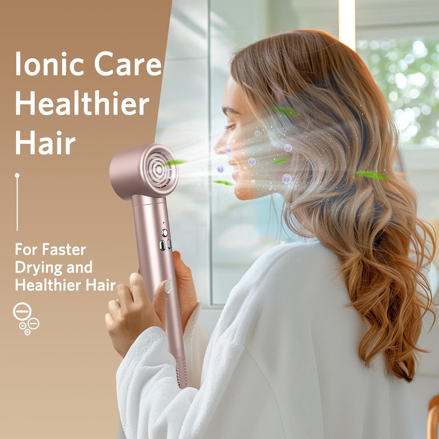 New Air Styler Hair Dryer Brush - 6 in 1 Hair Styler Ionic Auto Wrap Hot Air Curler Blow Dryer Brush, 38m/s High Speed Blowout Airflow Hair Dryer Multi Styler Fast Drying Styling for Curly/Straight H