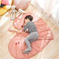 thumbnail image 1 of XINQIHANG Couverture Décorative en Forme de Feuilles 3D pour Animaux de Compagnie, Coussin de Lit pour Chien, Matelas Réversible en Coton avec Design de Feuille Verte, Maison (Couleur : Rose(47 * 43 Po/120 110cm)), 1 of 7